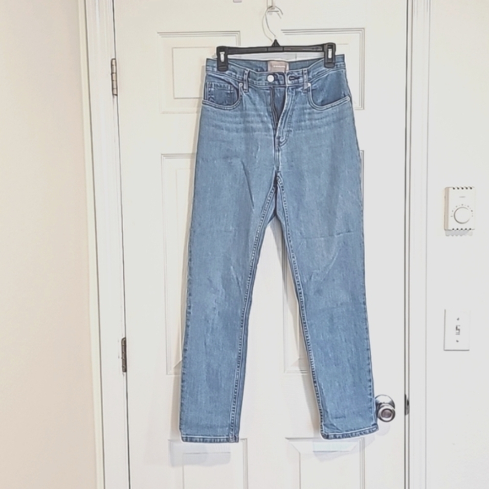 Everlane High Waist Straight Jeans (Size 27)